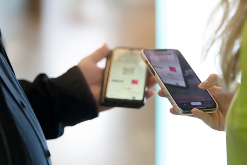 QR code e-ticket being scanned at event check-in